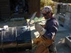 Brazing lower fitting to drum boiler tank 2
